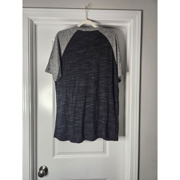 George Men’s Heathered Raglan Henley Tee – Size Large (42–44) - Picture 2 of 3